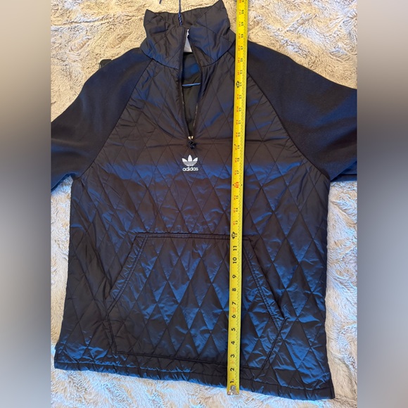 Adidas Men's Black Quilted Half Zip - Picture 8 of 9